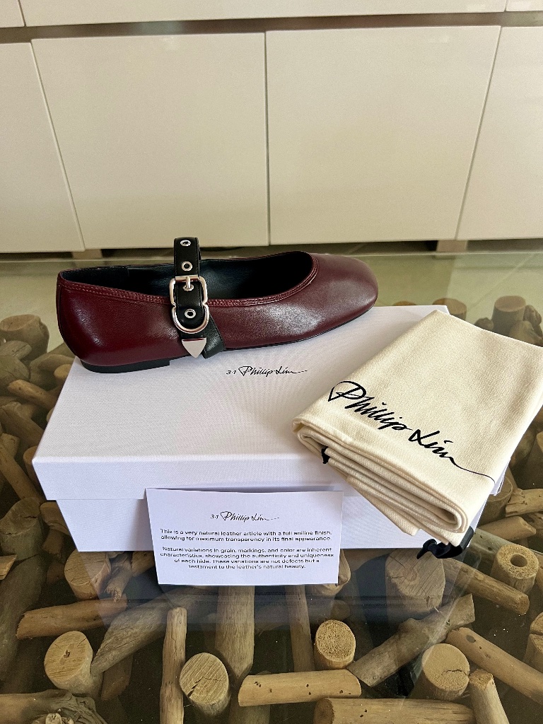 3.1 Phillip Lim Id Mary Jane Flat Ox Blood